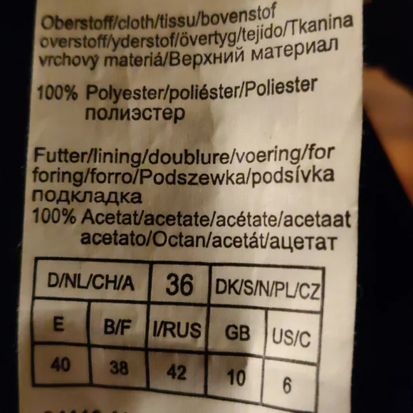 Bianca polyester jacket. Excellent condition. No lining.Size 6. - Picture 7 of 7